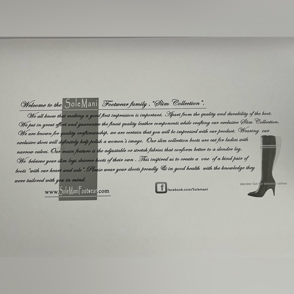 COPY - Solemani below knee boot extra slim calf. - Picture 13 of 13